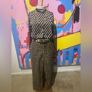 Levi’s ribcage animal print cords